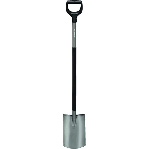 Ergonomiczna okrągła łopata (szara) – zdjęcie 1