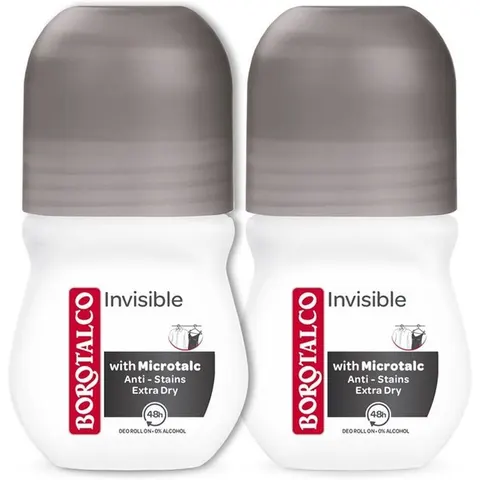 Borotalco - Deo Invisible Roll On Duo, 2x50 ml – Bild 1
