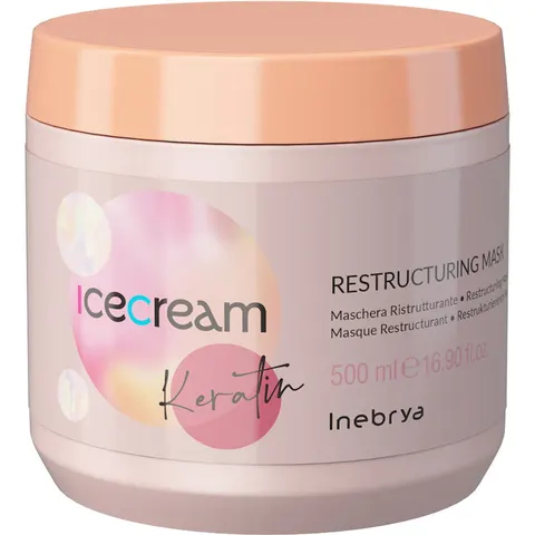 Inebrya - Ice Cream Restructering Mask 500ML – afbeelding 1