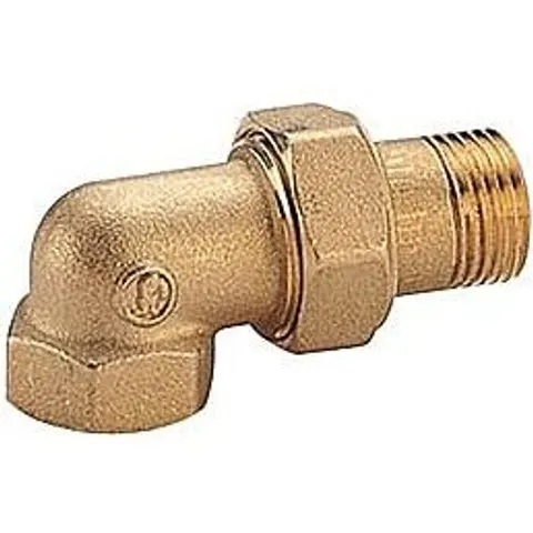 Opal R19 Radiatorverschraubung R19Y005 Messing, 1", IG/AG, Eck – Bild 1