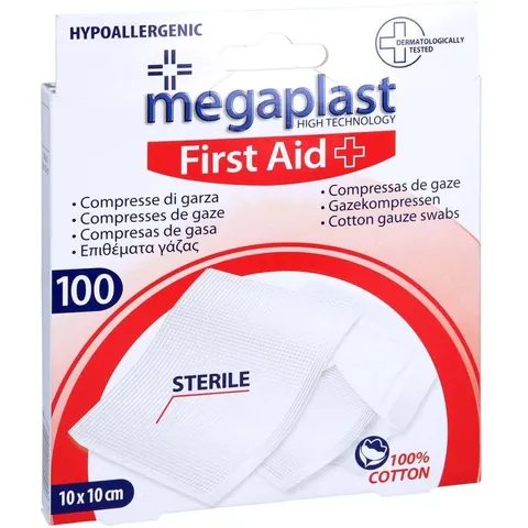 Gazekompressen 10x10 cm steril – Bild 1
