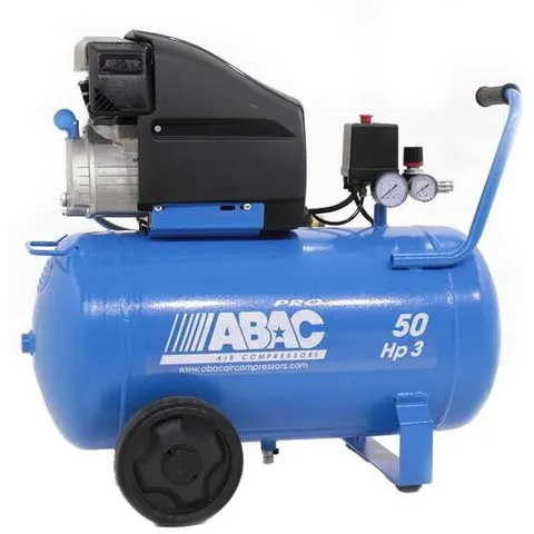 ABAC Montecarlo L30P - Einphasiger elektrischer Luftkompressor - Motor 3 PS - 50 lt – Bild 1