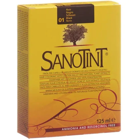Sanotint Tinte Classic 01 Negro – imagen 1