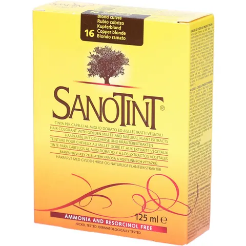 Sanotint Tinte Classic 16 Rubio Cobrizo – imagen 1