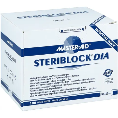 Steriblock Dialyse-pflaster 86x25mm Master Aid – Bild 1