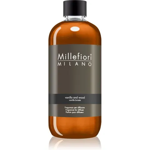 Millefiori Milano Vanilla & Wood aroma-diffuser navulling 500 ml – afbeelding 1