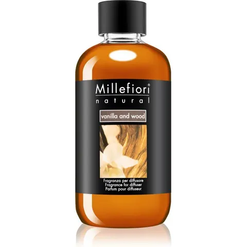 Millefiori Milano Vanilla & Wood aroma-diffuser navulling 250 ml – afbeelding 1