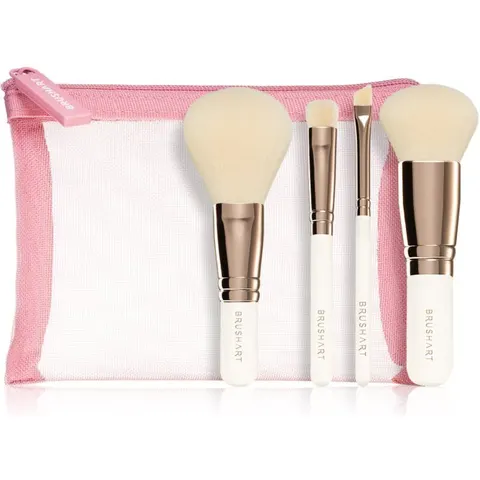 BrushArt Basic On-the-go Glam mini make-up brush set Reise-Pinselset mit Täschchen mini – Bild 1