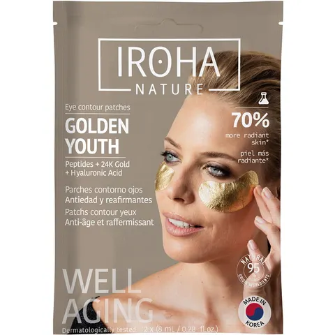 Iroha gouden tissue ooglapjes - 2 stuks – afbeelding 1