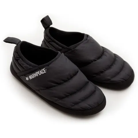 Warmpeace Down Slippers Hüttenschuhe Schwarz M – Bild 1