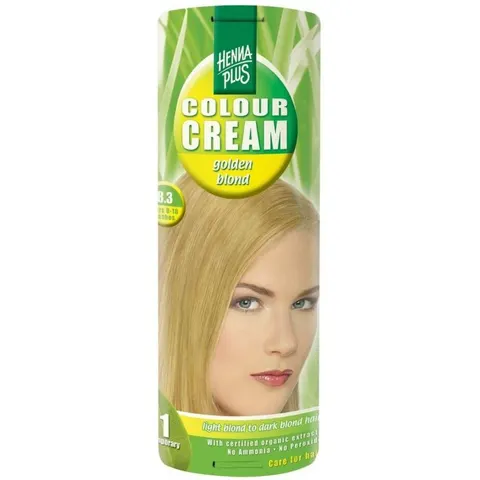 Hennaplus Colour Cream Golden Blond 8,3 – Bild 1