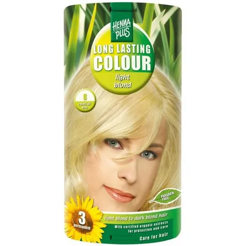 Hennaplus Long Lasting Light Blond 8 – Bild 1