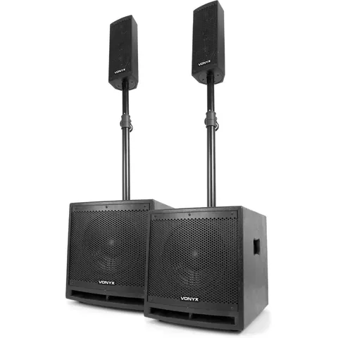 Vonyx VX1000BT Complete 2+2 Actieve speakerkit – afbeelding 1