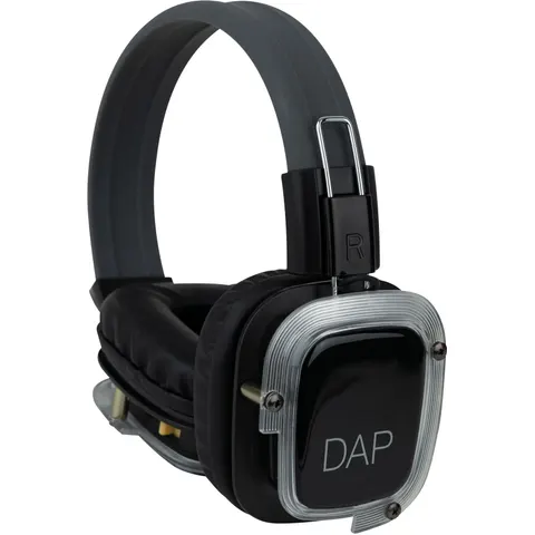 DAP Silent Disco Akku Kopfhörer, schwarz – Bild 1