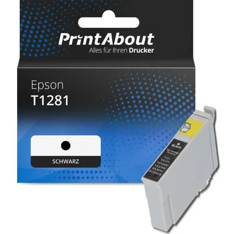 PrintAbout Cartouche compatible Epson T1281 - Noir – image 1