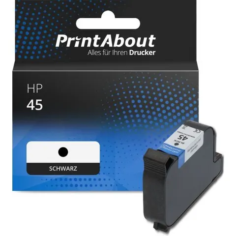 PrintAbout Cartouche compatible HP 45 (51645AE) - Noir – image 1