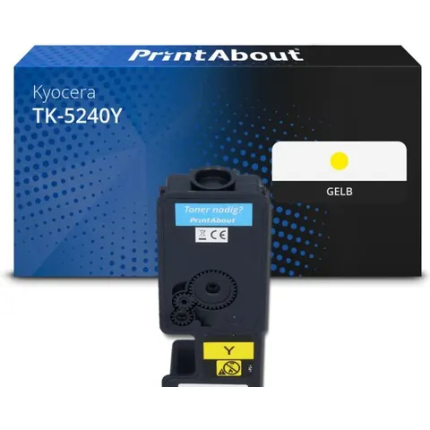 PrintAbout Toner compatible Kyocera TK-5240Y - Jaune – image 1