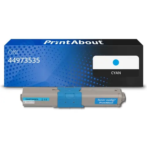 PrintAbout Toner compatible OKI 44973535 - Cyan – image 1