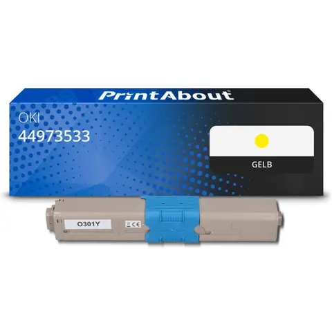 PrintAbout Toner compatible OKI 44973533 - Jaune – image 1