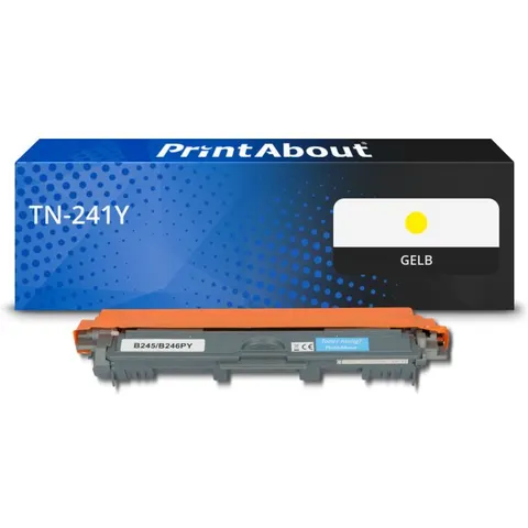 PrintAbout Toner compatible Brother TN-241Y - Jaune – image 1