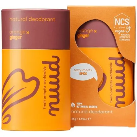 Nuud Natural, Orange x Ginger Deodorant Stick 45gr – image 1