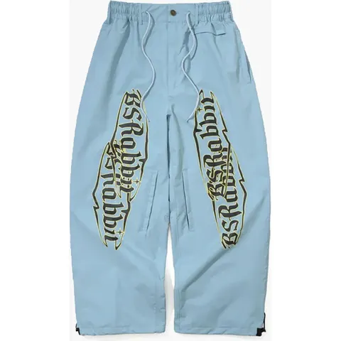 BS Rabbit Vertical Print Super Wide Ventilation Pants – immagine 1