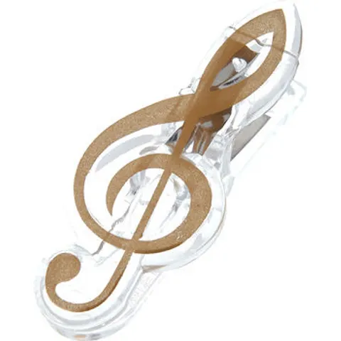 agifty Music Clip Violin Clef Gold – Bild 1