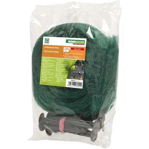 Windhager Laubschutznetz 2 x 3 m, grün – Bild 1