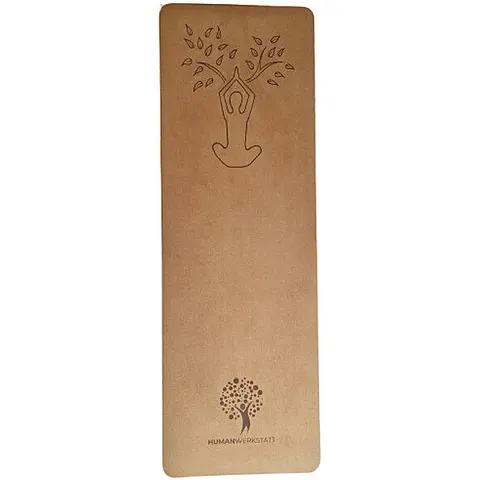 HUMANWERKSTATT Yogamatte Kork Soft hellbraun B – Bild 1