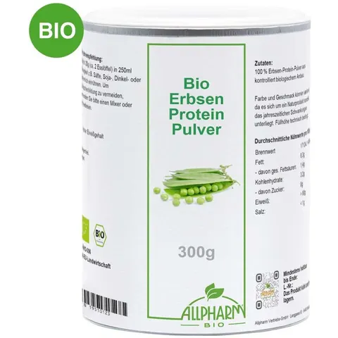 Bio Erbsen Protein Pulver Allpharm – Bild 1