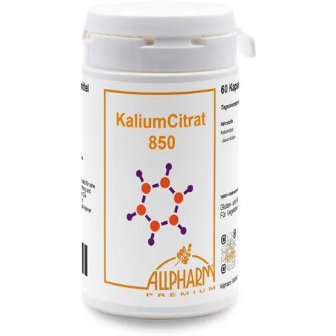 Kaliumcitrat 850 Allpharm Kapseln – Bild 1