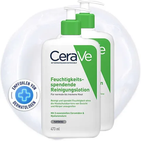 Cerave Feuchtigkeitsspendende Reinigungslotion – Bild 1