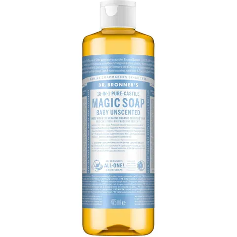 475ml DR. BRONNER'S MAGIC SOAP Baby Unscented – Bild 1