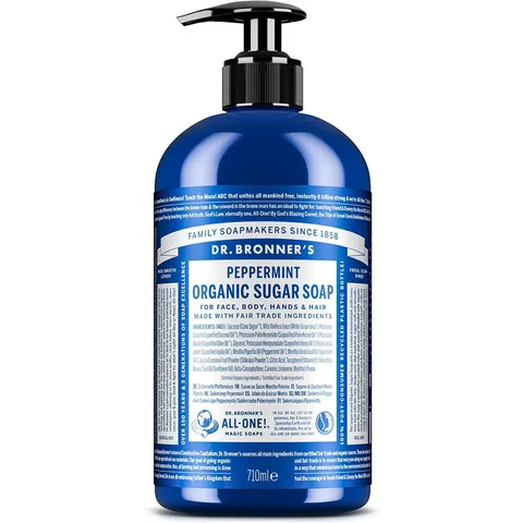 710ml DR. BRONNER'S ORGANIC SUGAR SOAP Peppermint – Bild 1
