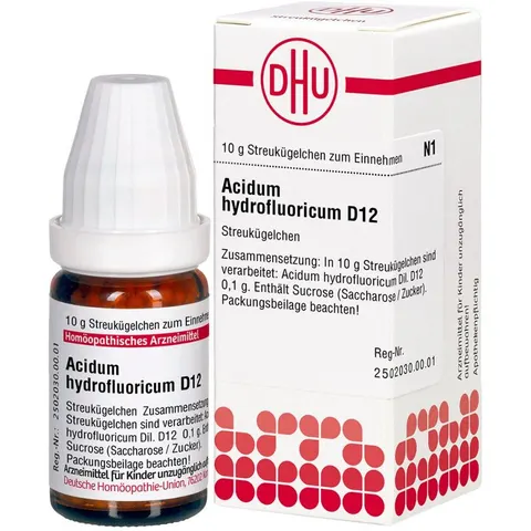 DHU Acidum Hydrofluoricum D12 Globuli – Bild 1