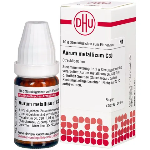 DHU Aurum Metallicum C30 Globuli – Bild 1