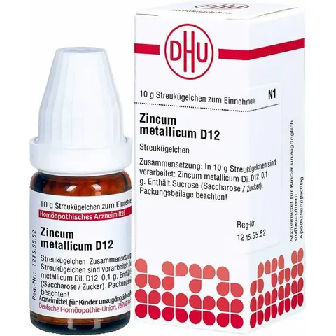 DHU Zincum Met. D12 Globuli – Bild 1