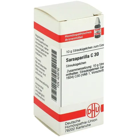 DHU Sarsaparilla C30 Globuli – Bild 1