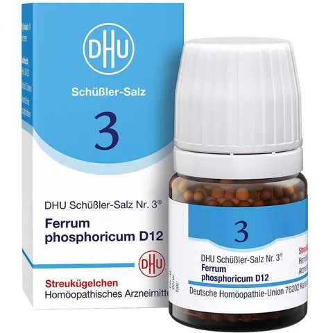 DHU Schüßler-Salz Nummer 3 Ferrum phosphorus D12 Globuli – Bild 1