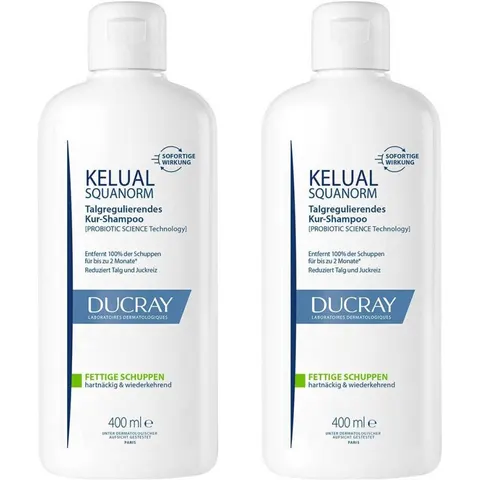 Ducray Doppelpack (Shampoo Fettige Schuppen) – Bild 1