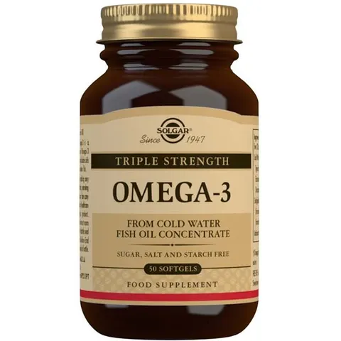 Solgar Triple Strength Omega-3 50 Tablets – image 1