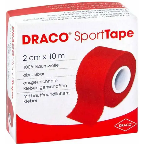 Dracotapeverband 10mx2cm rot – Bild 1