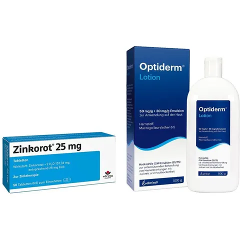 Zinkorot 25 Mg Tabletten + Optiderm Lotion – Bild 1