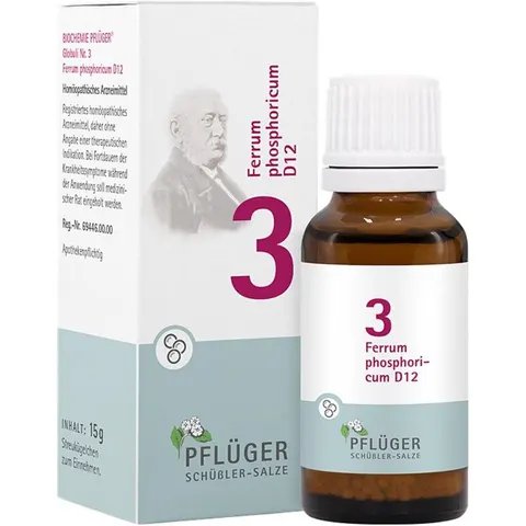 Biochemie Pflüger 3 Ferrum Phosphoricum D12 Globuli – Bild 1