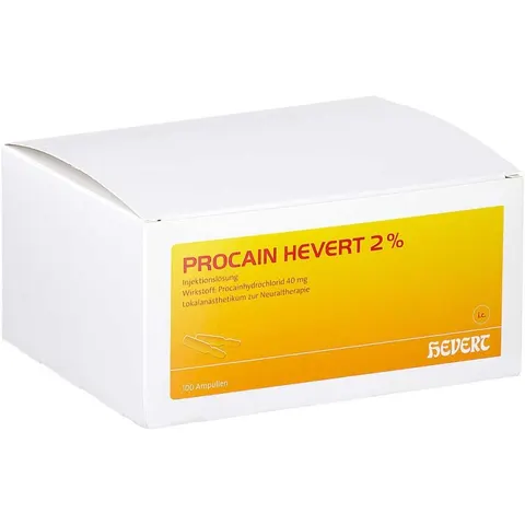 Procain Hevert 2% Injektionslösung Ampullen – Bild 1