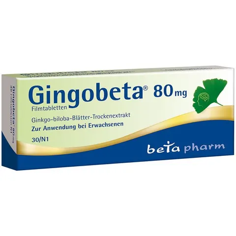 Gingobeta 80 mg Filmtabletten – 12461628 – Bild 1