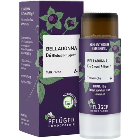 Belladonna D6 Globuli Pflüger Dosierspender – Bild 1
