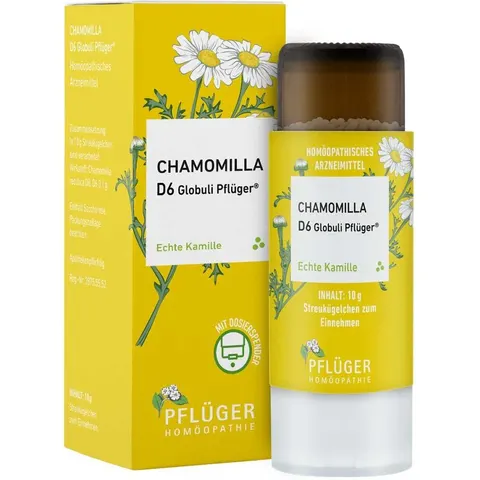 Chamomilla D6 Globuli Pflüger Dosierspender – Bild 1