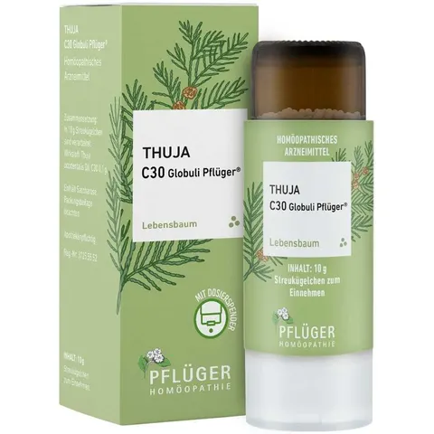 Thuja C30 Globuli Pflüger Dosierspender – Bild 1
