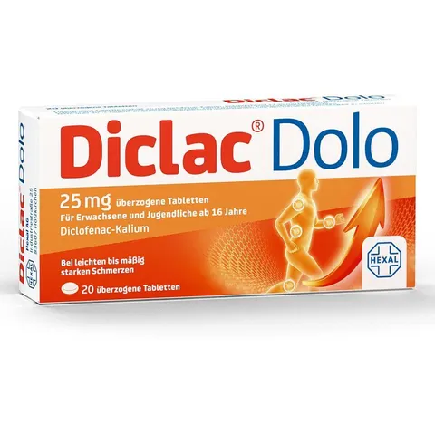 Diclac® Dolo 25 mg überzogene Tabletten – Bild 1
